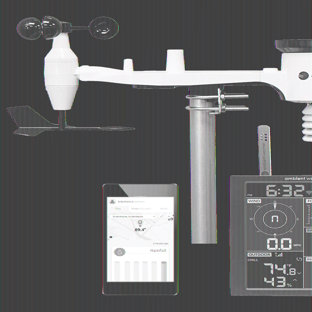 WS-1965 Residential Wi-Fi Weather Station with 9-Function Color Display